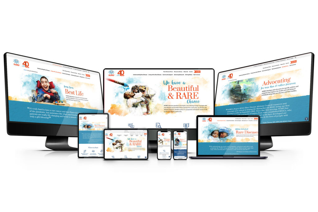 PM360 2023 Trailblazer Awards Professional Website/Online Initiative Gold Winner National Organization for Rare Disorders and Elevate Healthcare