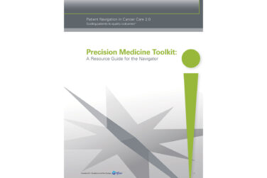The cover page from AONN+’s Precision Medicine Toolkit