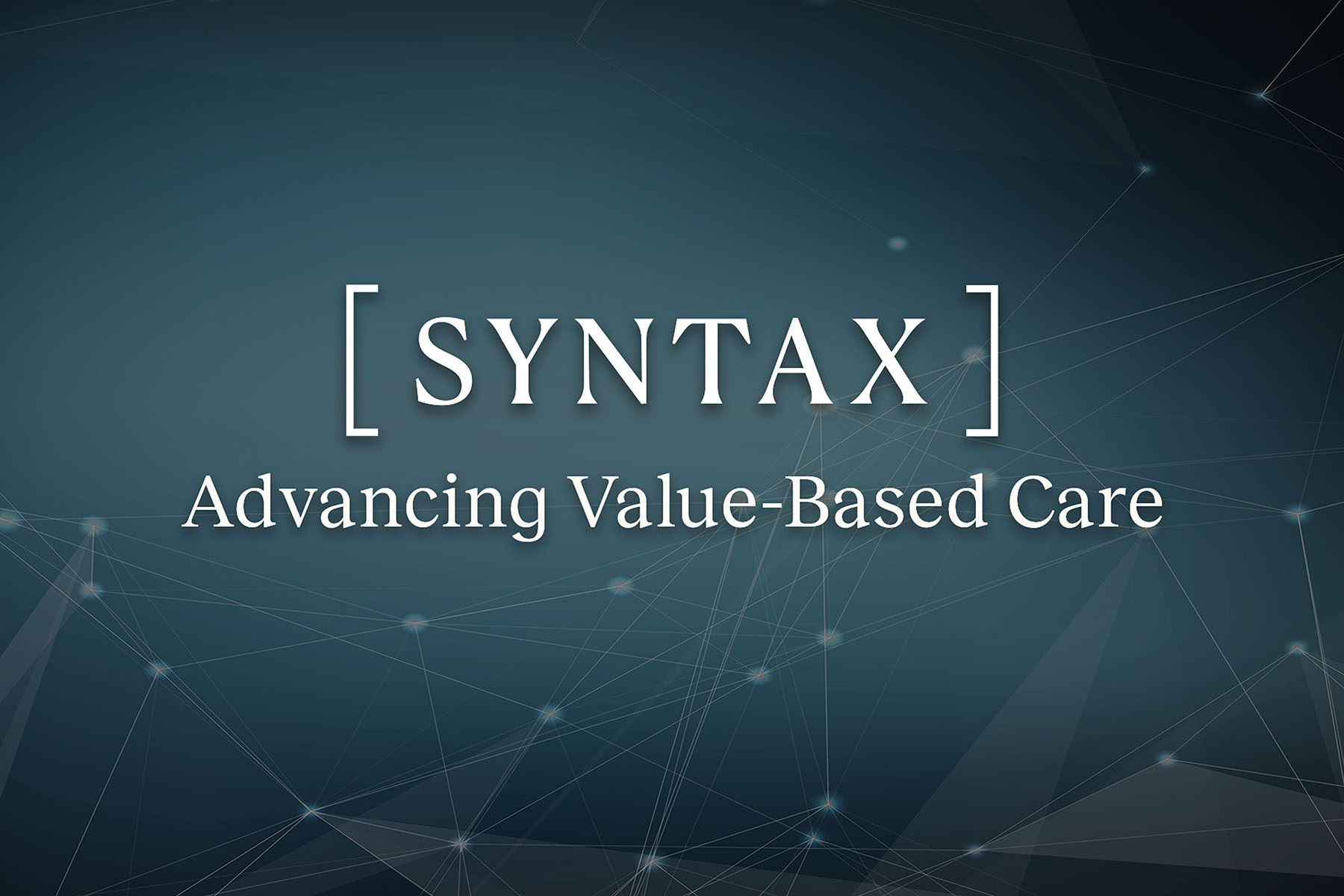 Syntax Health company logo with tagline Advancing Value-Based Care