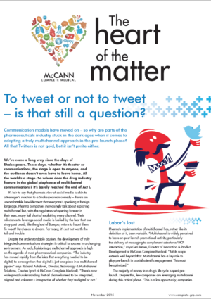 Heart of the Matter: To tweet or not to tweet — is that still a question?